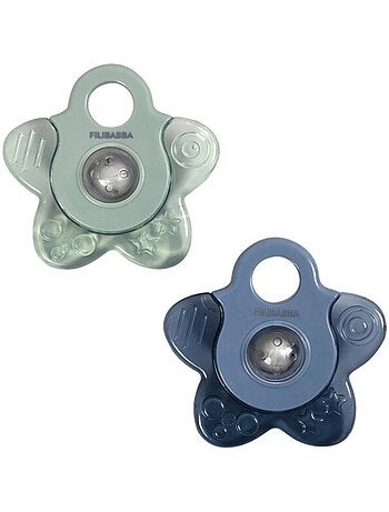 Set di 2 anelli di dentizione refrigeranti - forma di stella | Filibabba