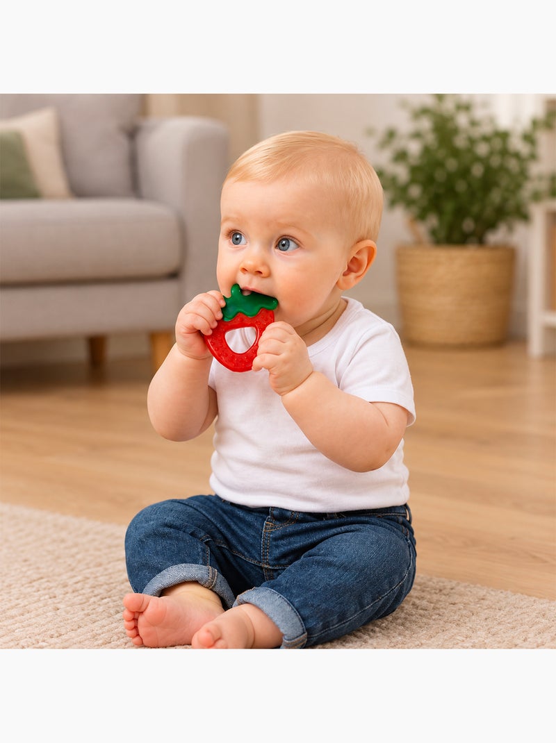 Set di 2 anelli refrigeranti per dentizione alla fragola | bo jungle | bo jungle Rosso - Kiabi