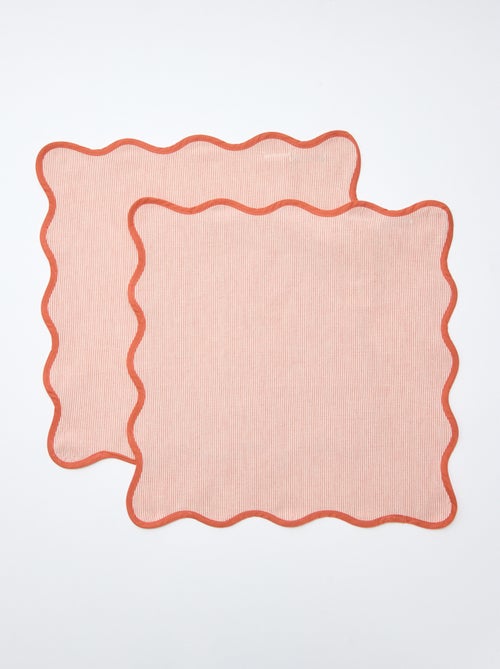 Set di 2 asciugamani a righe (40x40 cm) - Kiabi