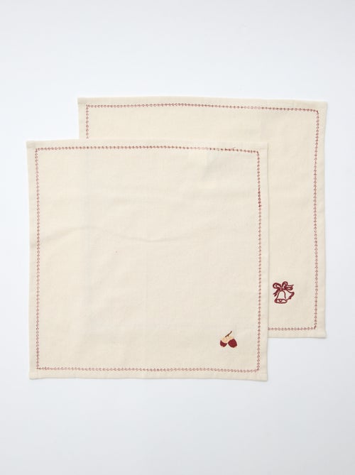 Set di 2 asciugamani in cotone - Kiabi