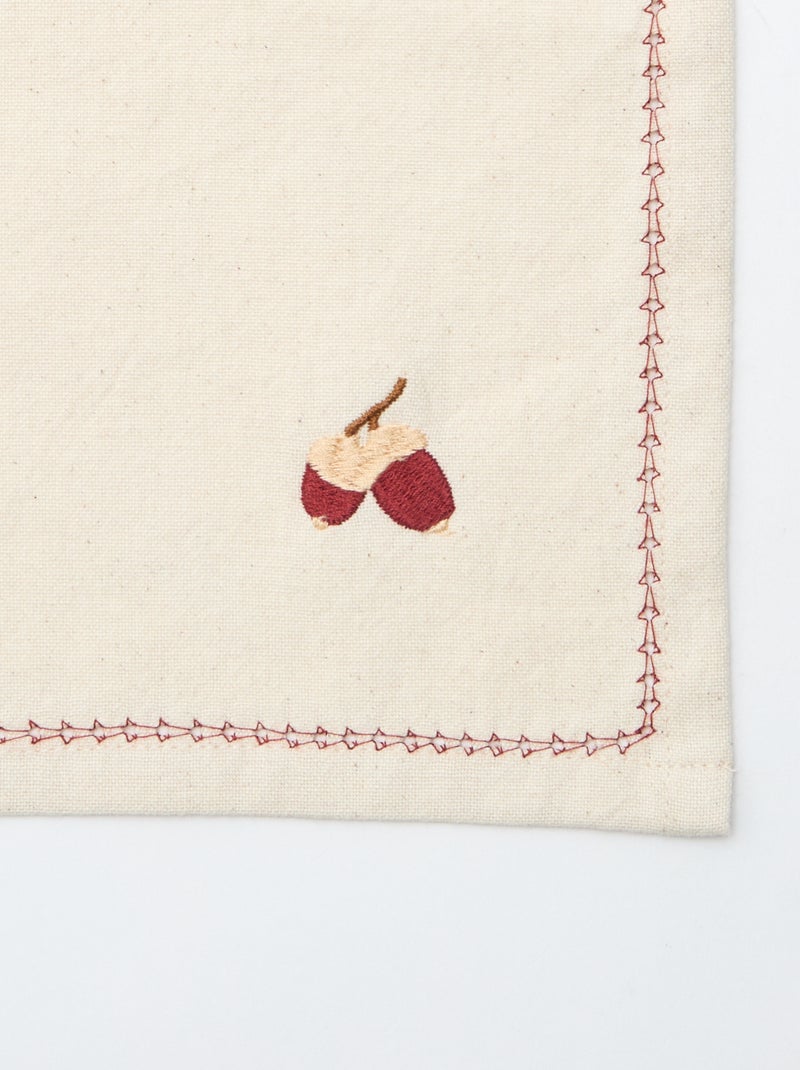 Set di 2 asciugamani in cotone Beige - Kiabi