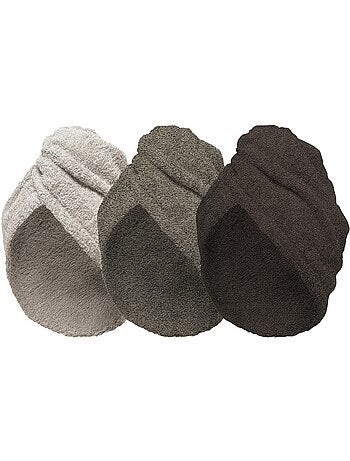 Set di 2 asciugamani in cotone per capelli