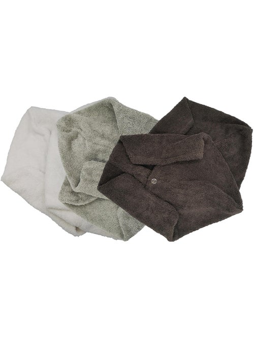 Set di 2 asciugamani in cotone per capelli - Kiabi