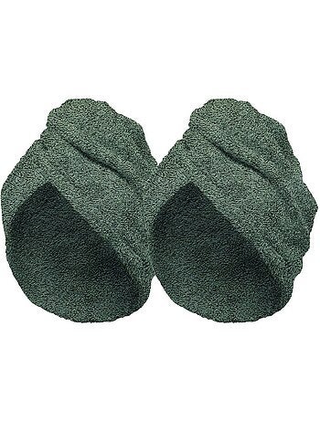 Set di 2 asciugamani per capelli