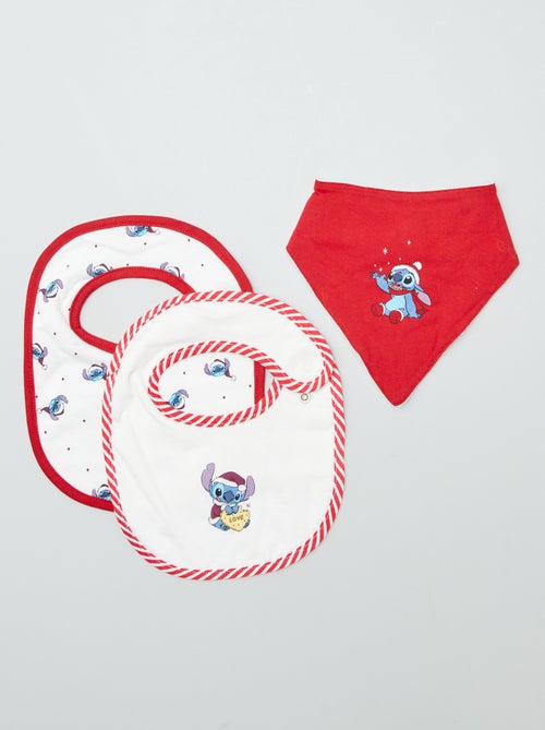 Set di 2 bavaglini + 1 bavaglino detto bandana per Natale 'Disney' - Kiabi