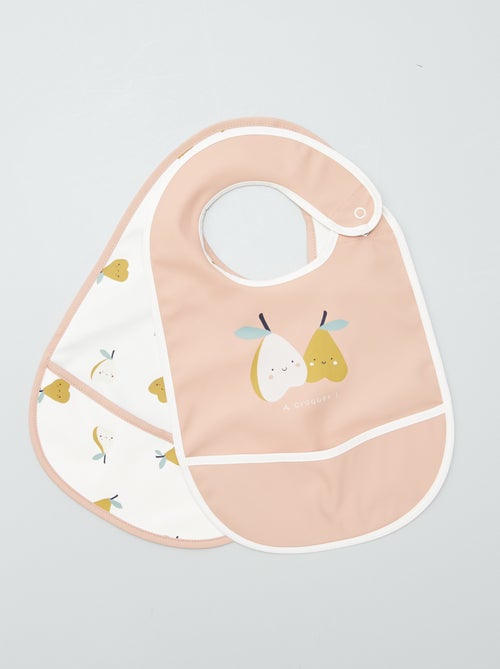 Set di 2 bavaglini con recuperatore 'Baby Calin' - Kiabi
