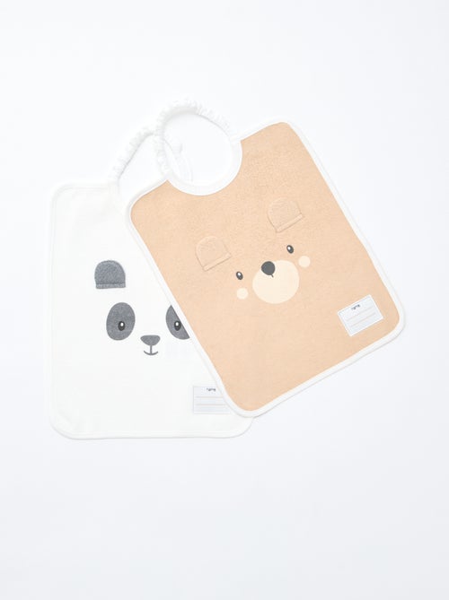 Set di 2 bavaglini da infilare dalla testa - Kiabi