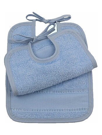 Set di 2 bavaglini da ricamare BAIDA in tela Aida – personalizzabili