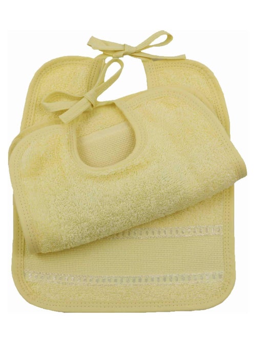 Set di 2 bavaglini da ricamare BAIDA in tela Aida – personalizzabili - Kiabi Set di 2 bavaglini da ricamare BAIDA in tela Aida – personalizzabili - Kiabi