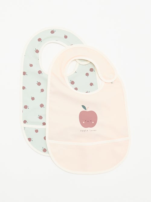 Set di 2 bavaglini impermeabili con stampa - Kiabi Set di 2 bavaglini impermeabili con stampa - Kiabi