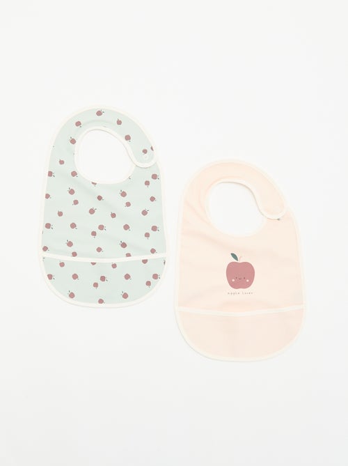 Set di 2 bavaglini impermeabili con stampa - Kiabi Set di 2 bavaglini impermeabili con stampa - Kiabi