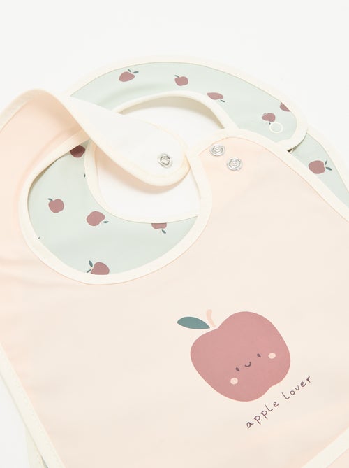 Set di 2 bavaglini impermeabili con stampa - Kiabi Set di 2 bavaglini impermeabili con stampa - Kiabi