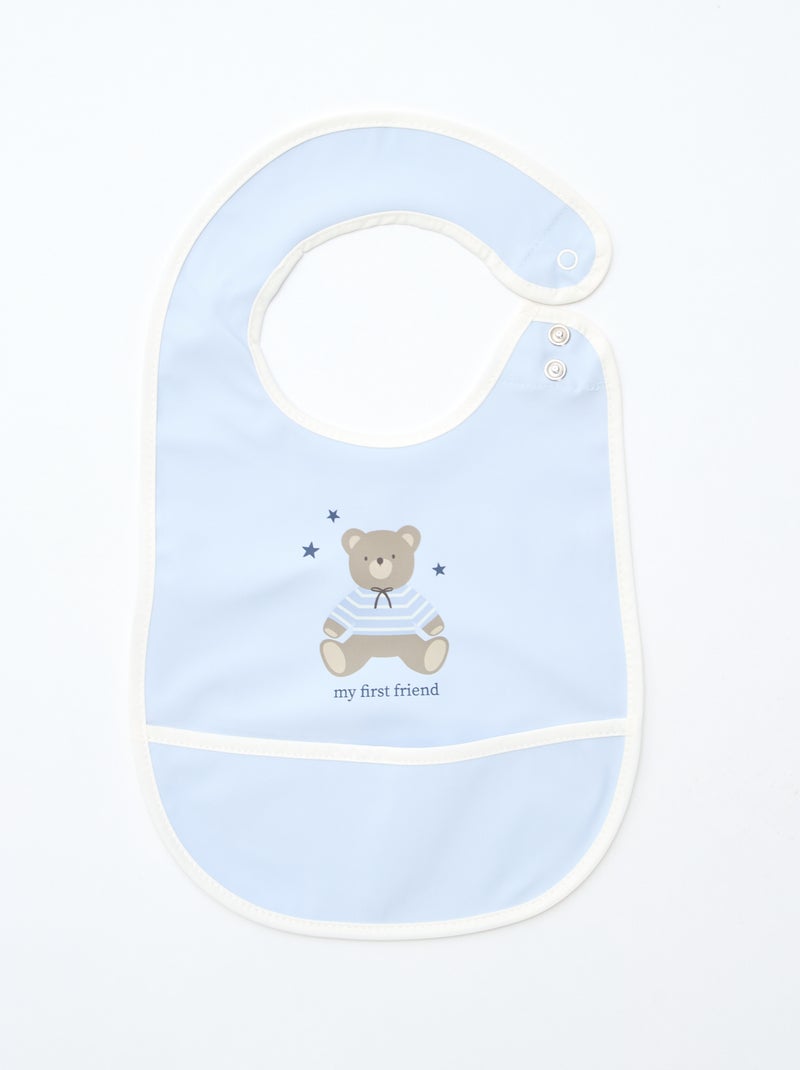 Set di 2 bavaglini impermeabili con stampa Marrone - Kiabi