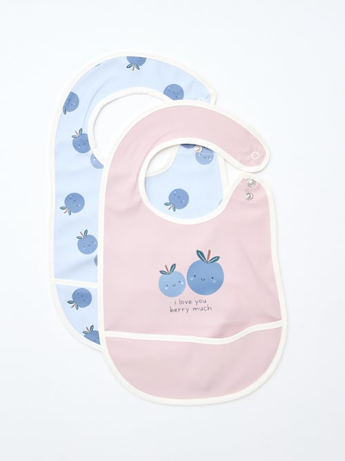 Set di 2 bavaglini impermeabili con stampa - Kiabi