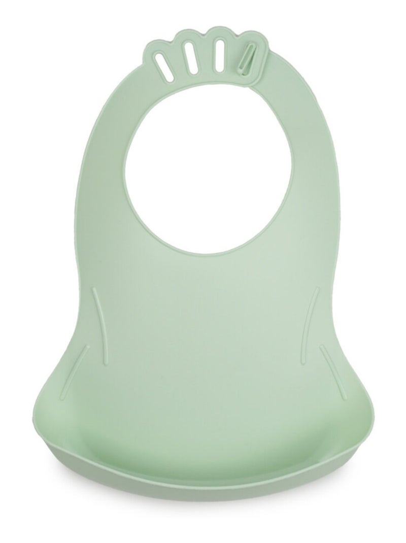 Set di 2 bavaglini impermeabili Thermobaby BIBOU con tasca raccoglif alimenti Verde - Kiabi