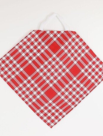 Set di 2 bavaglini in cotone a quadretti Vichy CLEAN KID