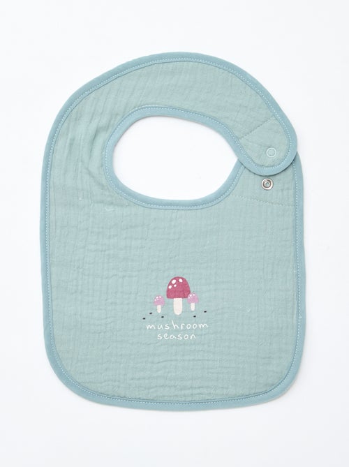 Set di 2 bavaglini in garza di cotone con fodera in spugna - Kiabi