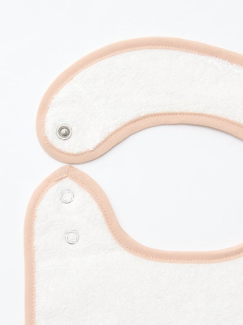 Set di 2 bavaglini in mussola di cotone con fodera in spugna - Kiabi