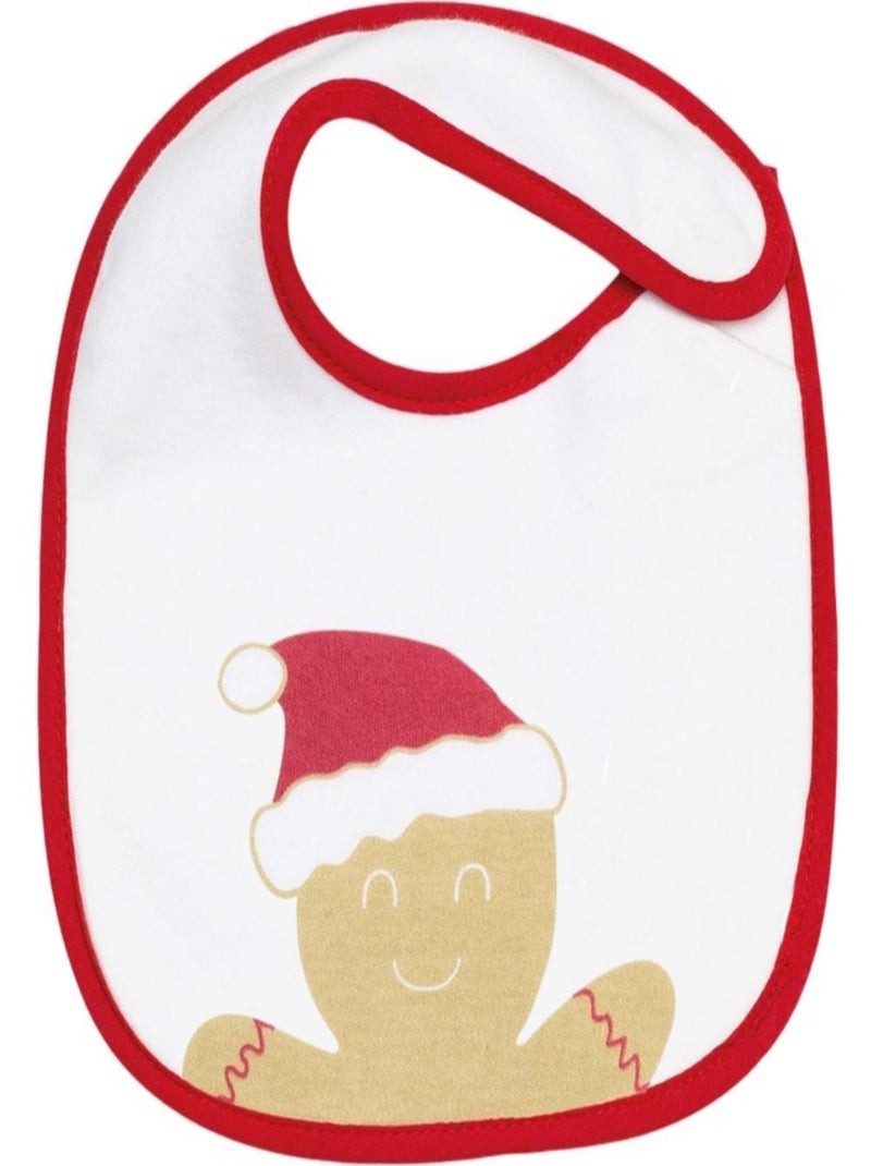 Set di 2 bavaglini natalizi per neonato Rosso - Kiabi