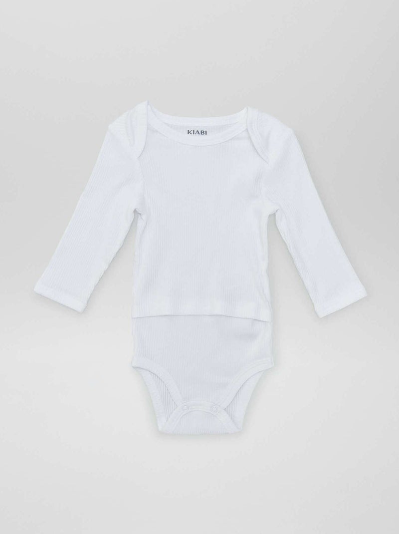 Set di 2 body - collezione facile da indossare bianco - Kiabi