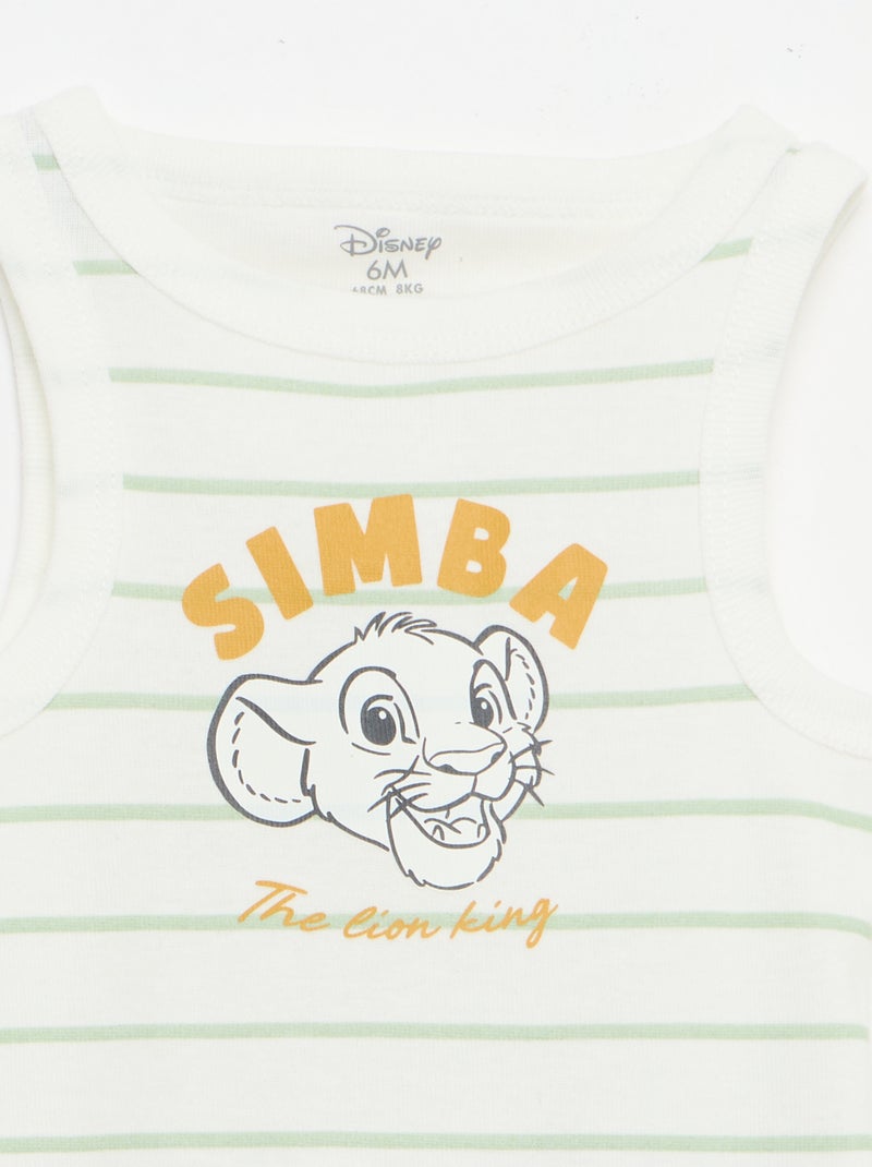 Set di 2 body a canotta 'Disney' Bianco - Kiabi