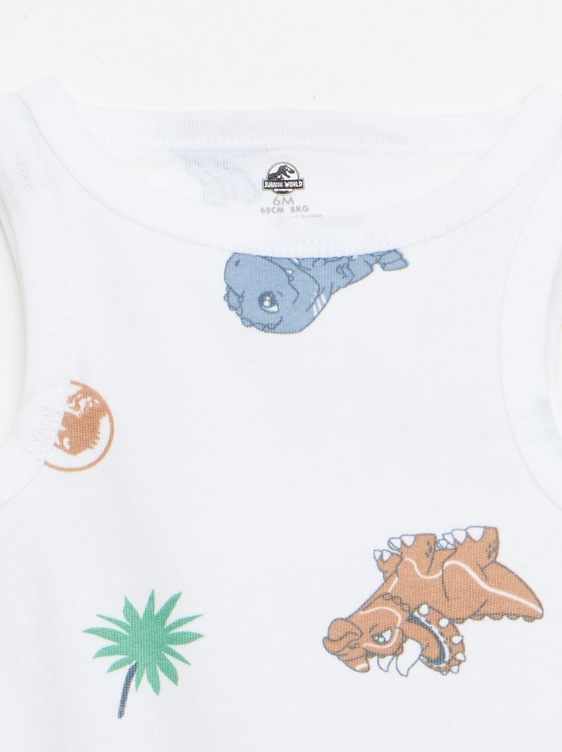 Set di 2 body a canotta 'Jurassic World' Bianco - Kiabi