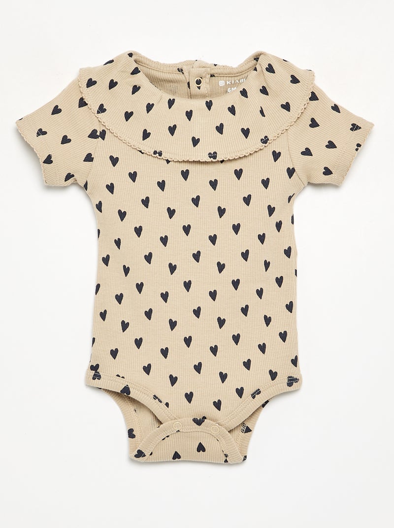 Set di 2 body a costine sottili Beige - Kiabi