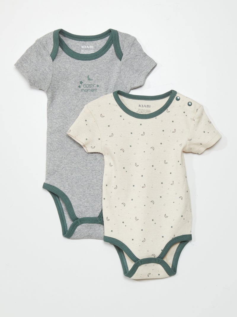 Set di 2 body a manica corta BIANCO - Kiabi