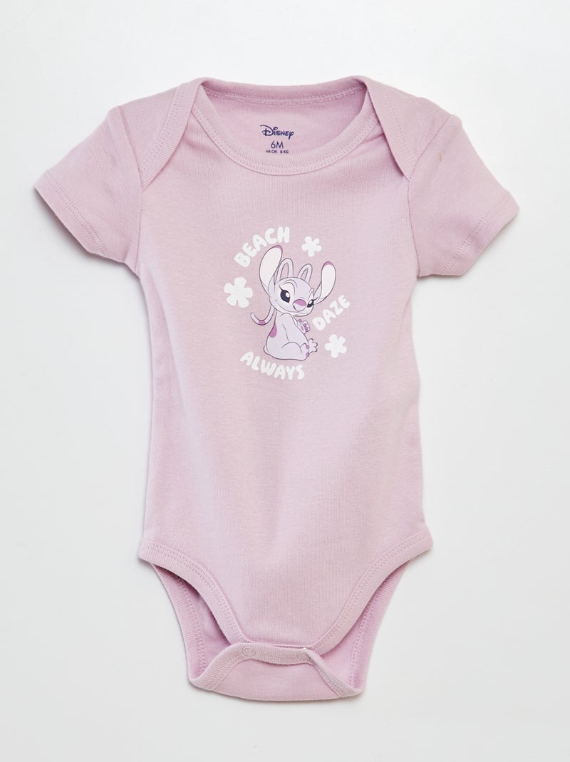 Set di 2 body a maniche corte Angel di Disney ROSA - Kiabi