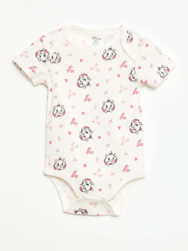 Set di 2 body a maniche corte 'Disney' 'Marie' Rosa - Kiabi