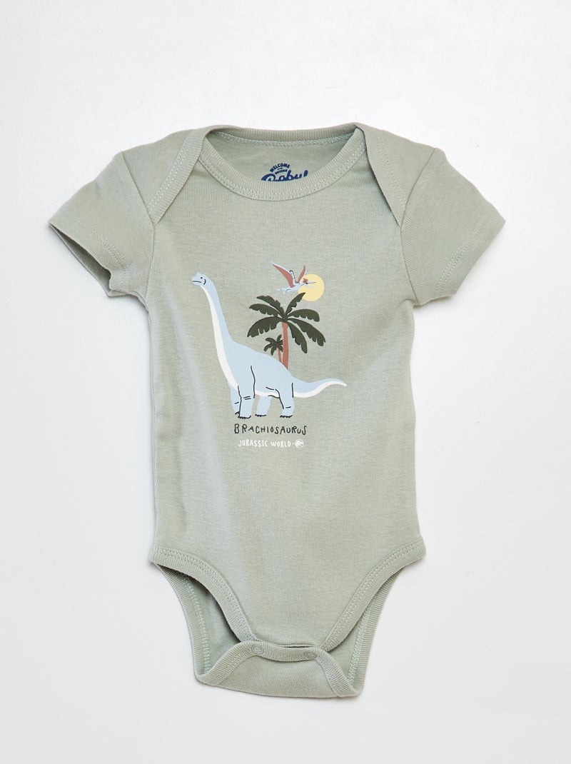 Set di 2 body a maniche corte 'Jurassic Park' 'Universal' VERDE - Kiabi