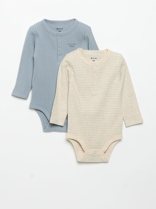 Set di 2 body a maniche lunghe - Kiabi Set di 2 body a maniche lunghe - Kiabi