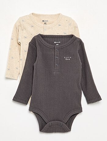Set di 2 body a maniche lunghe