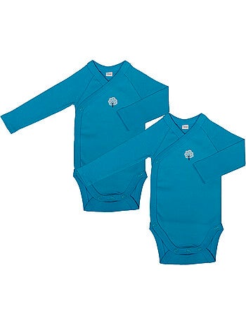 Set di 2 body a maniche lunghe in cotone biologico