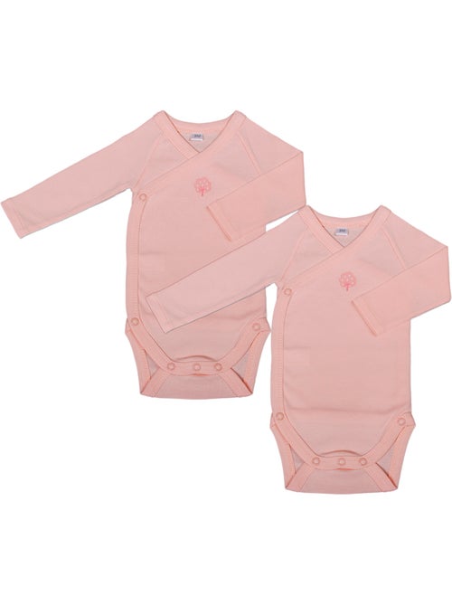 Set di 2 body a maniche lunghe in cotone biologico - Kiabi