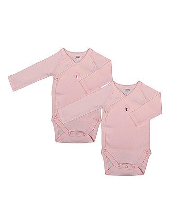 Set di 2 body a maniche lunghe in cotone biologico