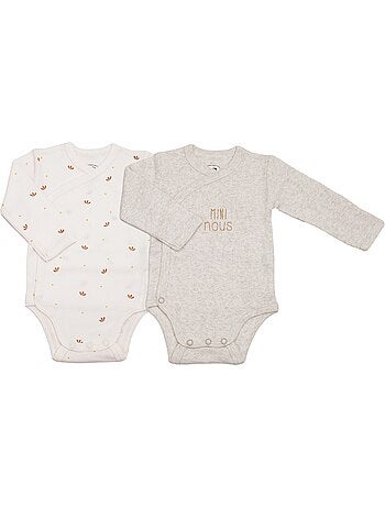 Set di 2 body a maniche lunghe per neonati - mini noi