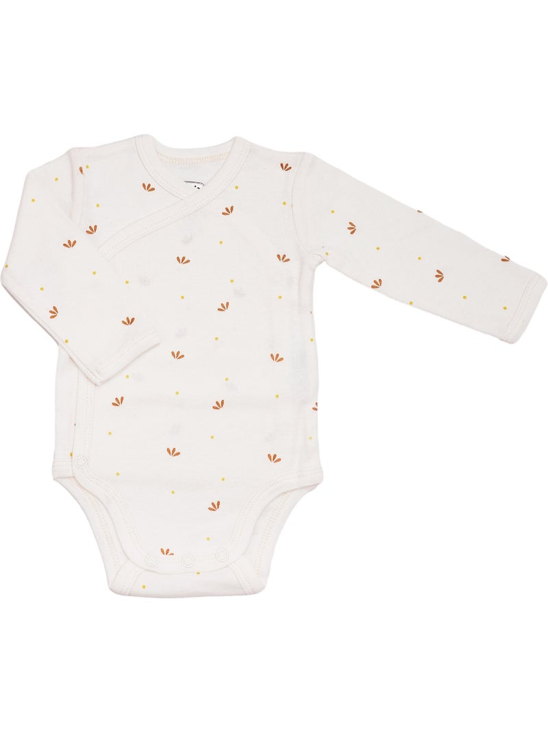Set di 2 body a maniche lunghe per neonati - mini noi Ecru - Kiabi
