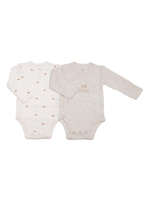 Set di 2 body bebè maniche lunghe - Mini nous - Kiabi