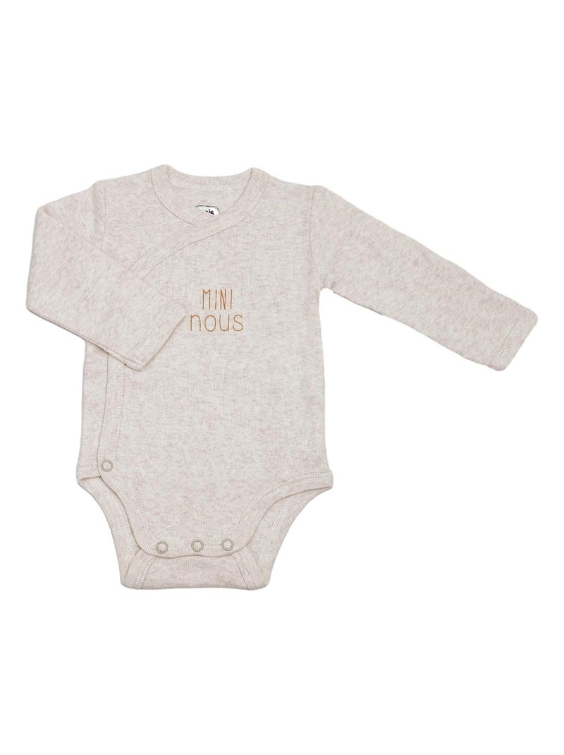 Set di 2 body bebè maniche lunghe - Mini nous Ecru - Kiabi