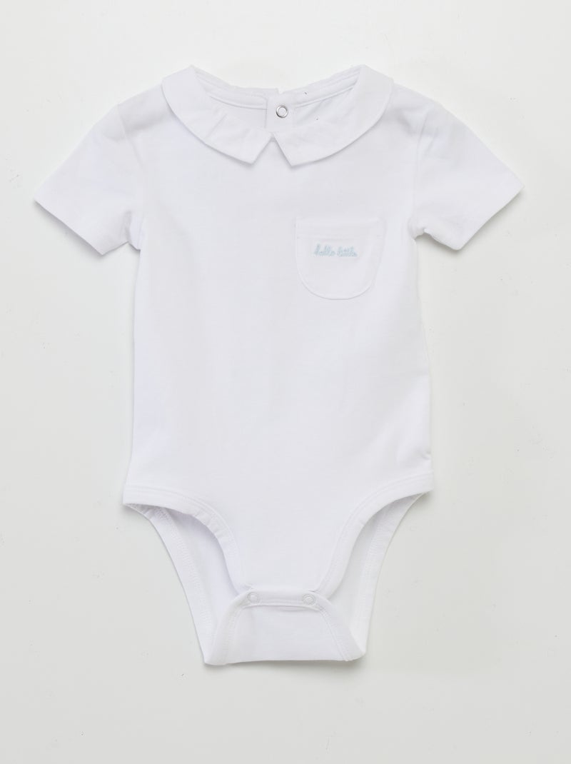 Set di 2 body con colletto claudine BLU - Kiabi