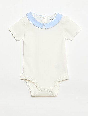 Set di 2 body con colletto Claudine