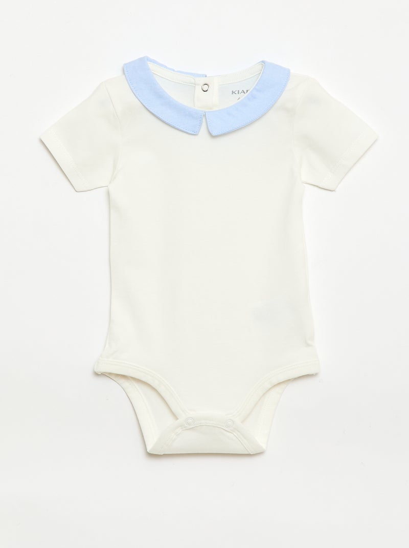 Set di 2 body con colletto Claudine Blu - Kiabi