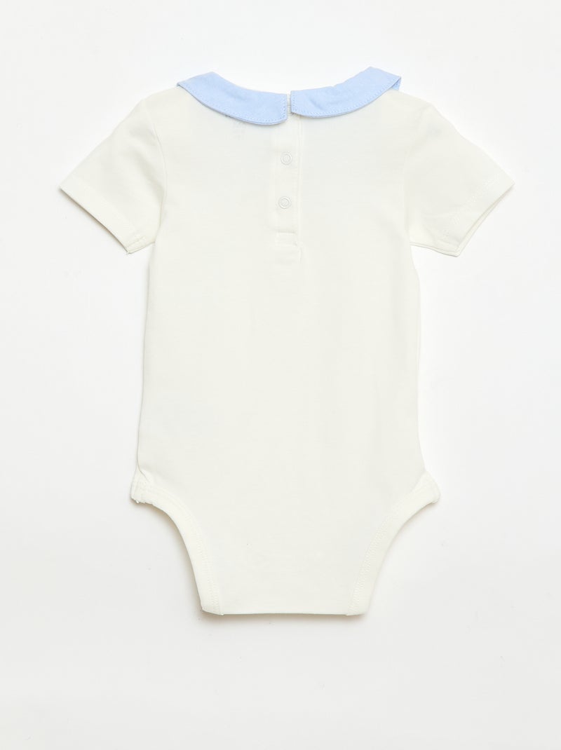 Set di 2 body con colletto Claudine Blu - Kiabi