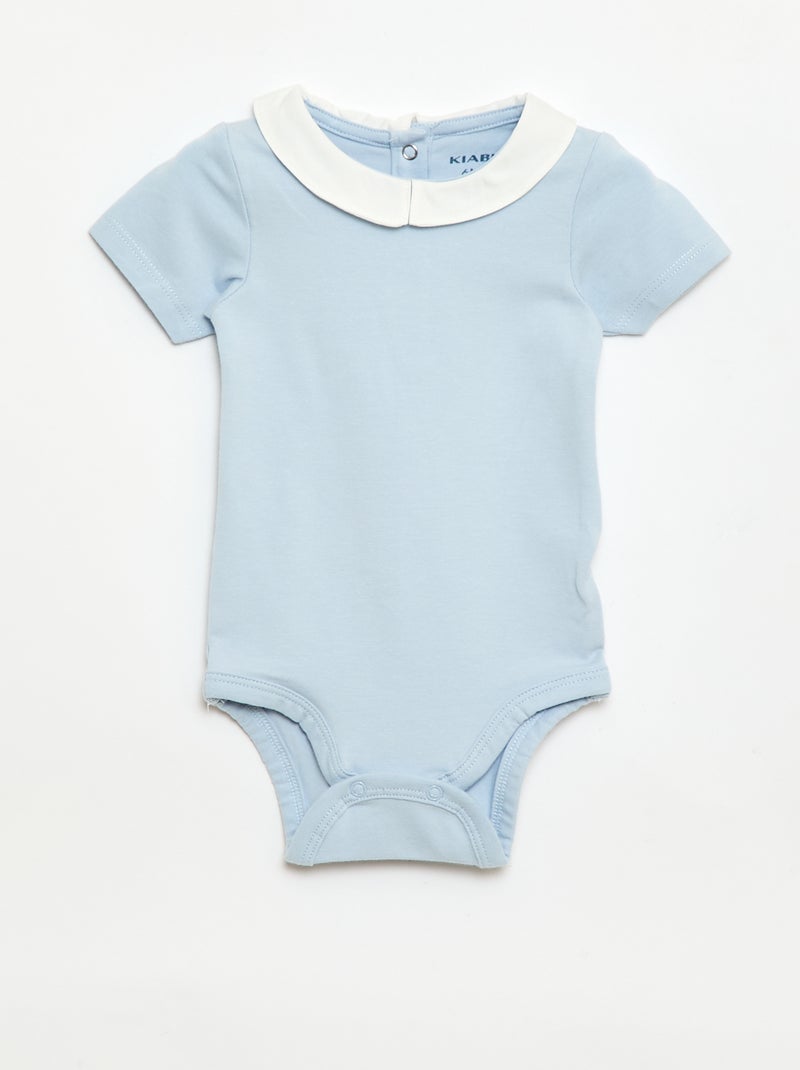 Set di 2 body con colletto Claudine Blu - Kiabi