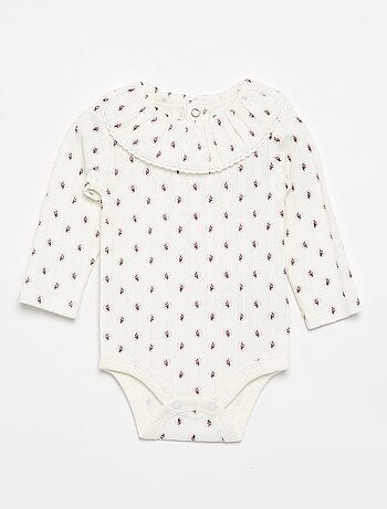 Set di 2 body con colletto fantasia