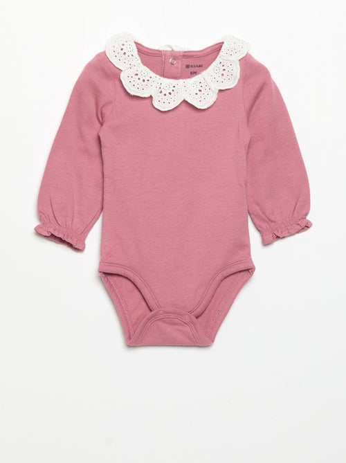Set di 2 body con colletto in pizzo sangallo - Kiabi