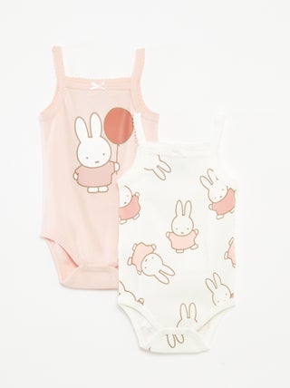 Set di 2 body con spalline sottili 'Miffy' - 2 pezzi