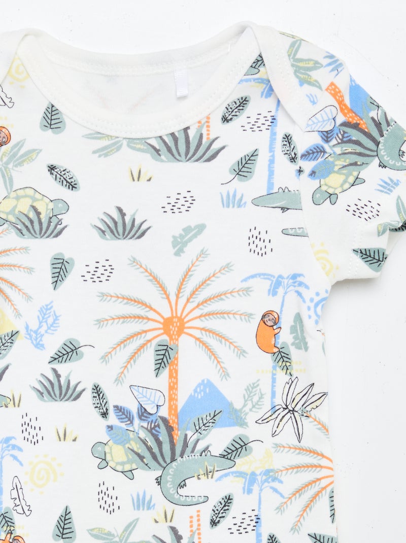 Set di 2 body con stampe 'Petit Béguin' VERDE - Kiabi