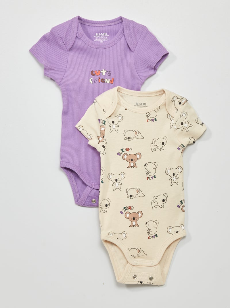 Set di 2 body evolutivi BEIGE - Kiabi